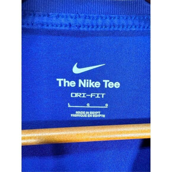 Nike Dri Fit Men's Size Large Sport Clash Training T-Shirt Purple/Blue Short Sle - Picture 5 of 12